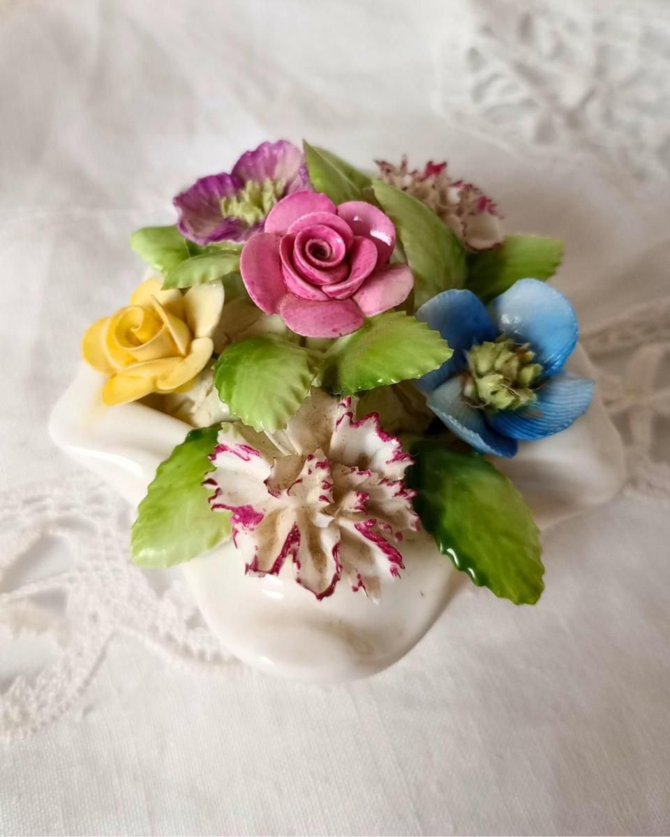 ROYAL ADDERLEY 陶花 シェル イギリスヴィンテージ