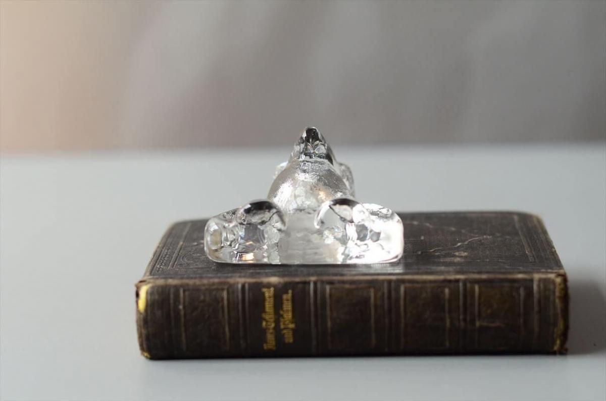 スイス製 GLASI HERGISWIL かわいいガラスのペンギン フィギュア