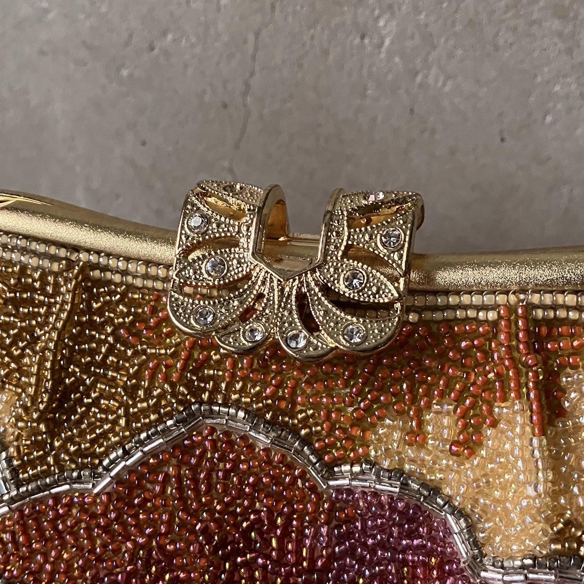 ヴィンテージ ビーズ すやり霞柄 バッグ Dead Stock（Vintage Beads