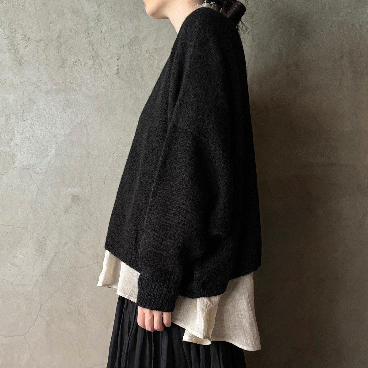 suzuki takayuki alpaca knitted cape（スズキタカユキ アルパカ