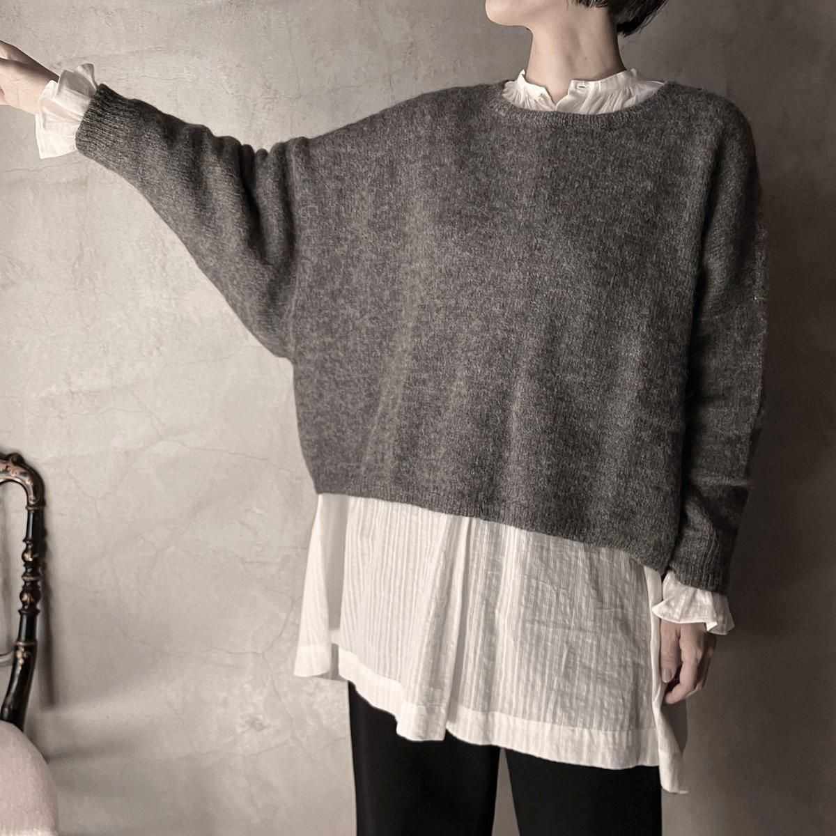 suzuki takayuki alpaca knitted cape（スズキタカユキ アルパカ