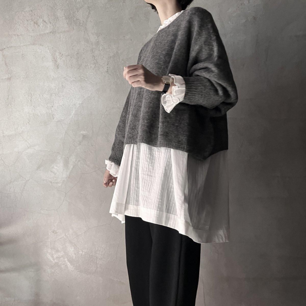 suzuki takayuki alpaca knitted cape（スズキタカユキ アルパカ