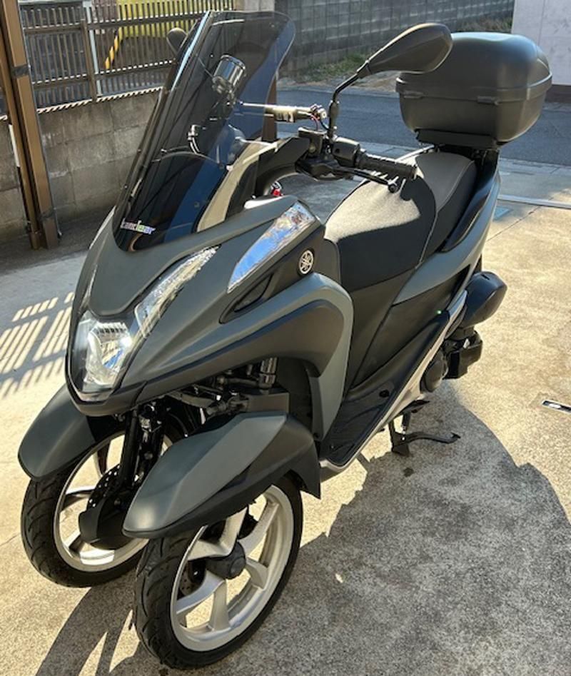ヤマハ トリシティ125 SE82Jをイーグルブルーグレーでオールペン