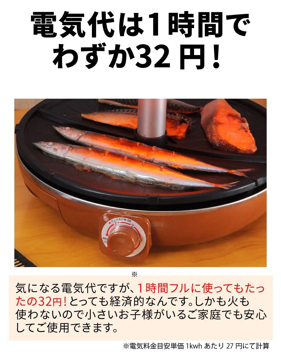 最新作ザイグルサークル炙輪（あぶりん）＋糖質カット3合炊飯器 ◇煙の