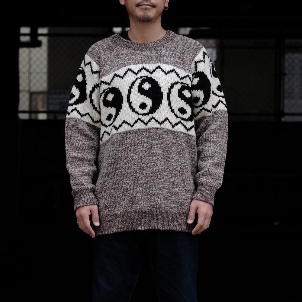 Black weirdos ブラック ウィドー / ニット Yin-Yang Sweater 通販
