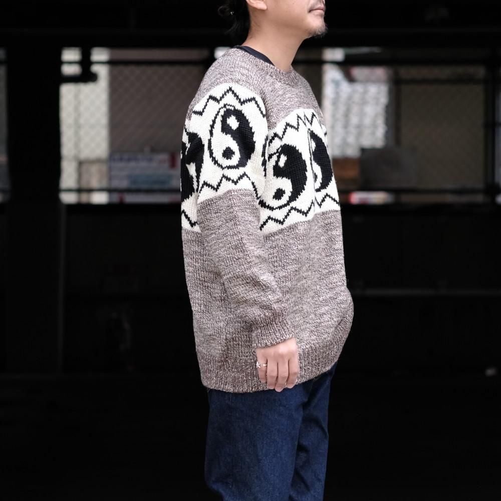 Black weirdos ブラック ウィドー / ニット Yin-Yang Sweater 通販