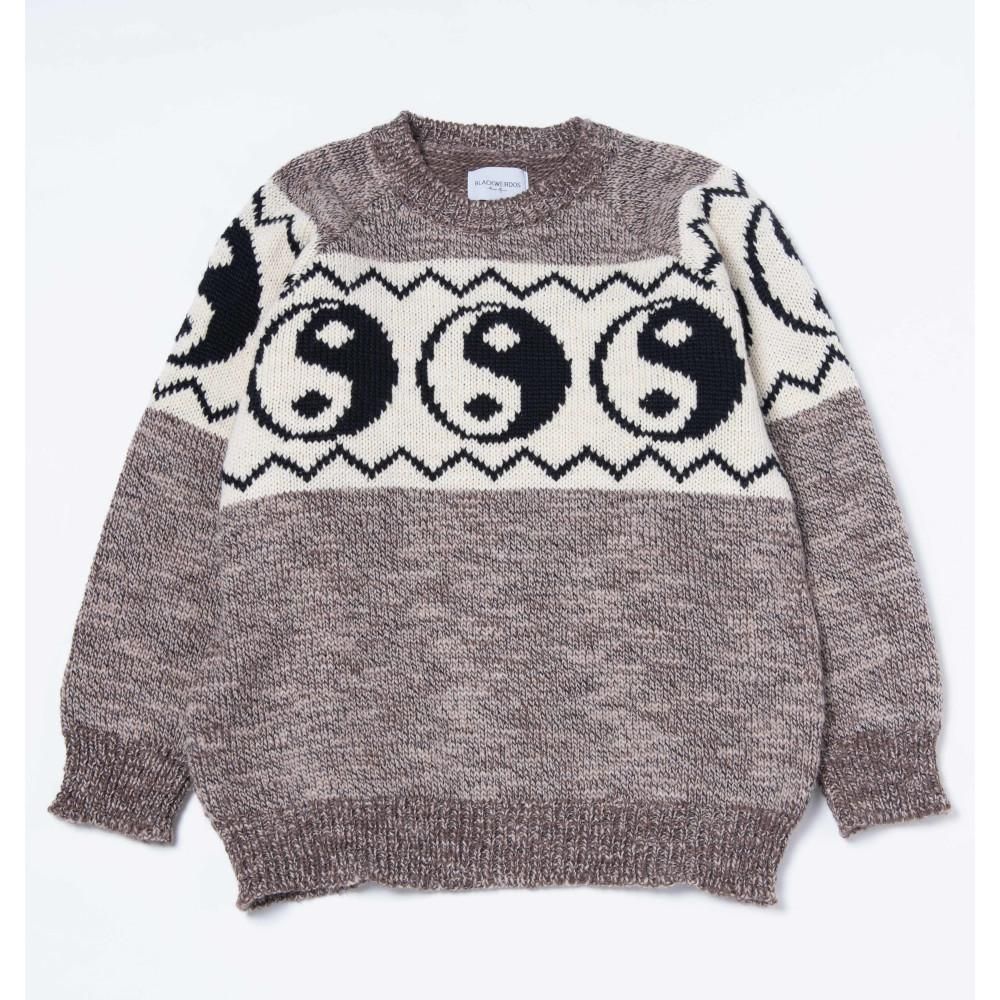Black weirdos ブラック ウィドー / ニット Yin-Yang Sweater 通販