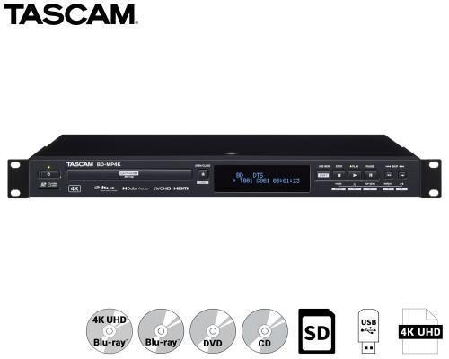 TASCAM 4K UHDブルーレイ/マルチメディアプレイヤー BD-MP4K
