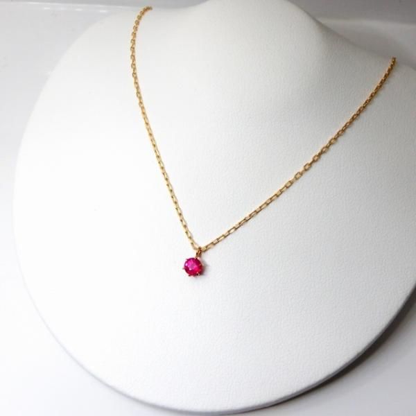 ルビーネックレス R 0.23ct 40cm K18YG