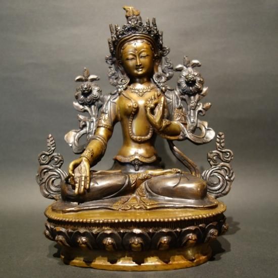 白多羅菩薩 （ホワイトターラ） 銅製 22cm｜大阪の仏像通販・販売なら