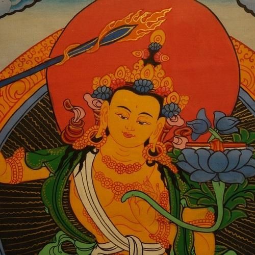 仏画 タンカ 文殊菩薩 仏像｜大阪の仏画販売｜多羅堂