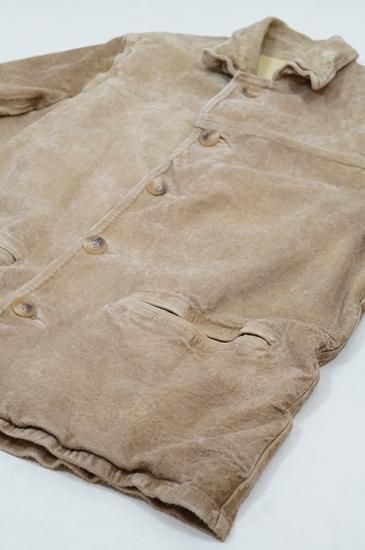 BACKLASH（バックラッシュ） ジャパンカーフ白鞣しスエード製品洗い