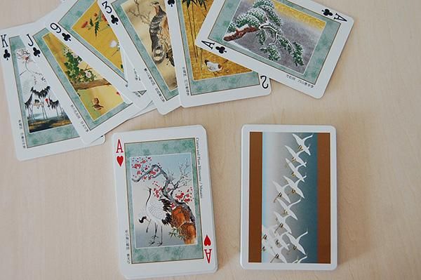 京都・福井朝日堂 浮世絵トランプ「日本の花鳥」 - katakana