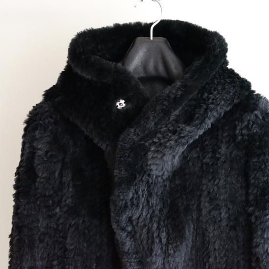 ISAMUKATAYAMA BACKLASH ラビットファー ニット フーディーブルゾン