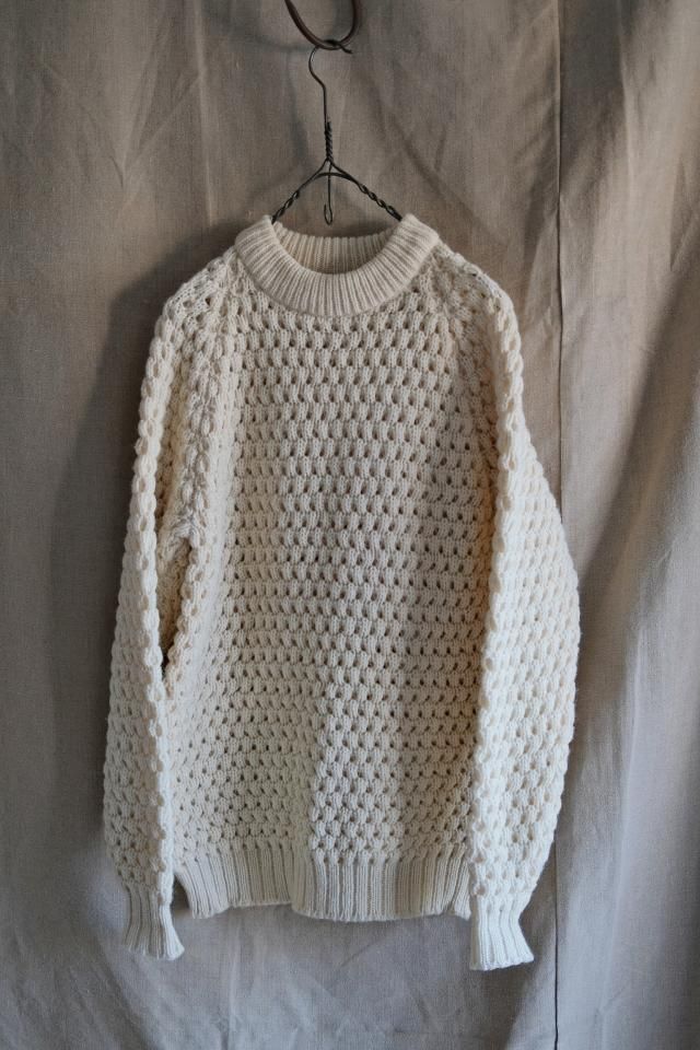 OLD Peter Storm Pop Corn Knit White - jam-clothing