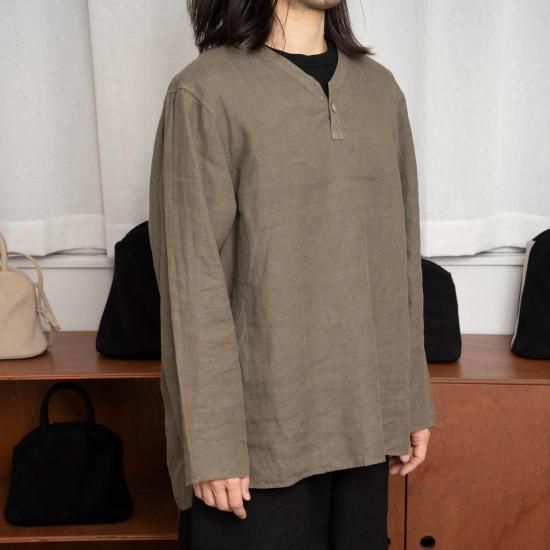 MITTAN ミッタン「大麻長袖プルオーバー（草木濃染） SH-126DC