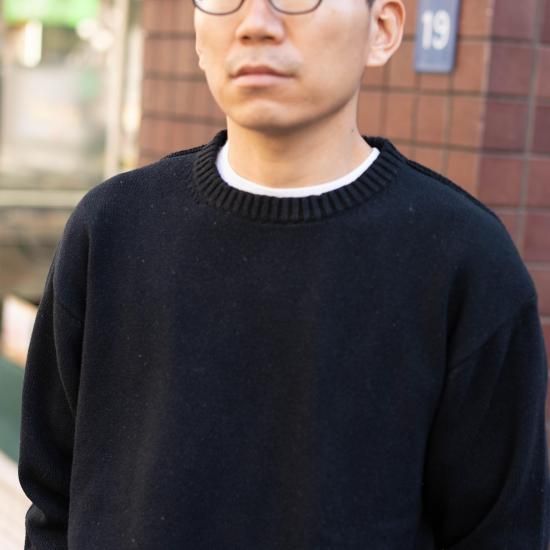 STILL BY HAND スティルバイハンド 「シルク・コットン素材 7G丸首プル