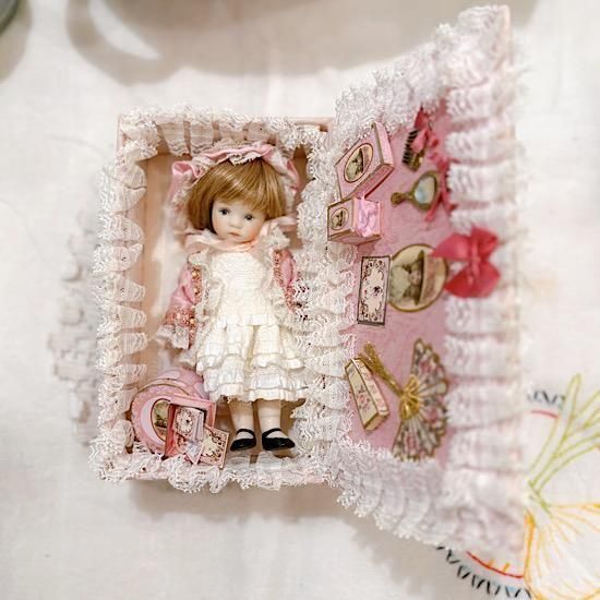 日本のビスクドール作家 ＊ ”ちびくま工房 ” さんより ＊ 夢見るピンク