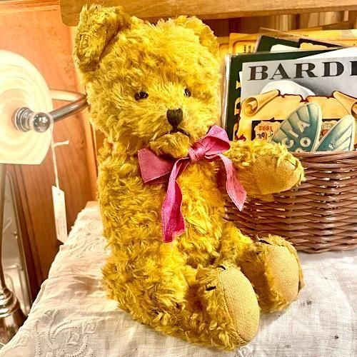 イギリス1940〜'50年代 ＊ ビンテージベア ＊ 21cm ＊ 味わい深い