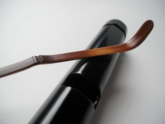 千利休作写 泪茶杓 (共筒・共箱)吉田高仙 - 茶道具販売 栗林園