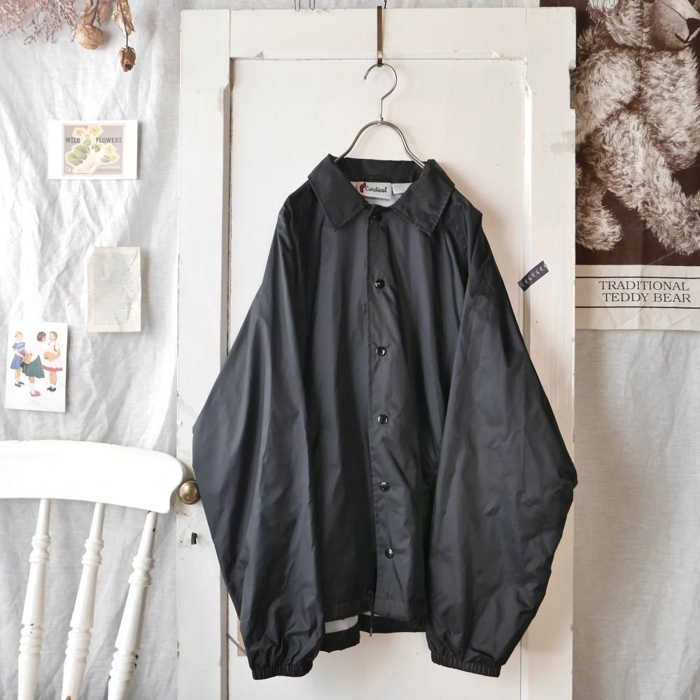 cardinal/ナイロンコーチジャケット/Black-古着屋マッシュ
