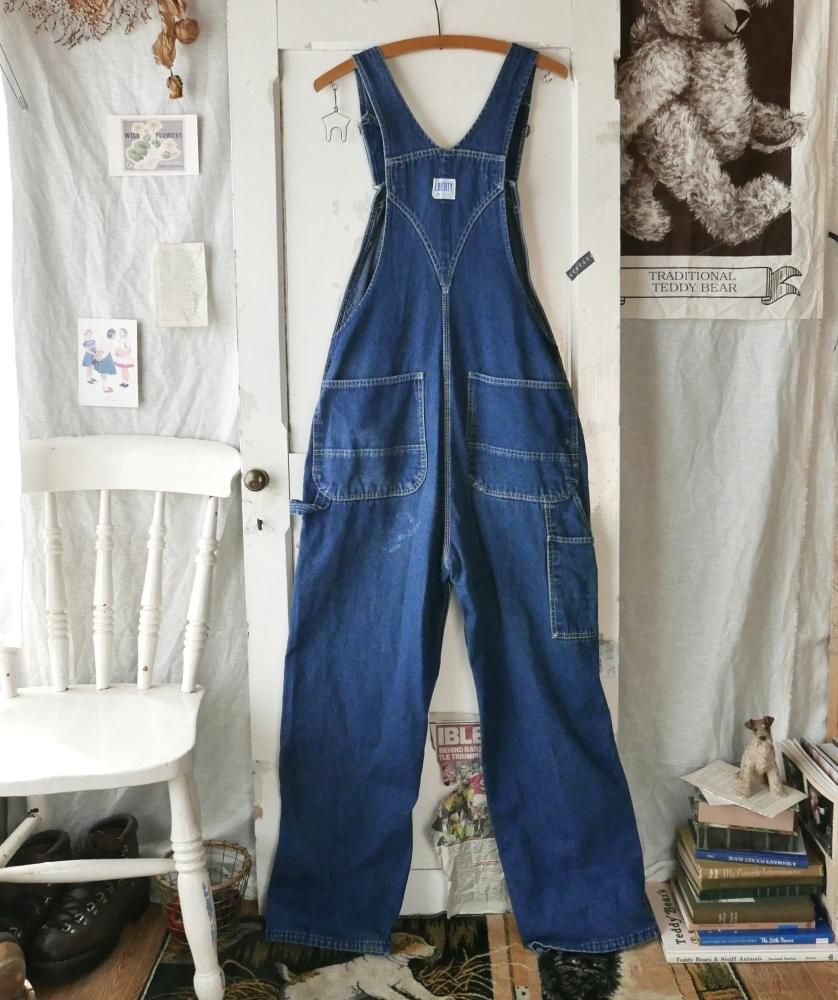 LIBERTY OVERALLS グリーンタグオーバーオール-古着屋マッシュ