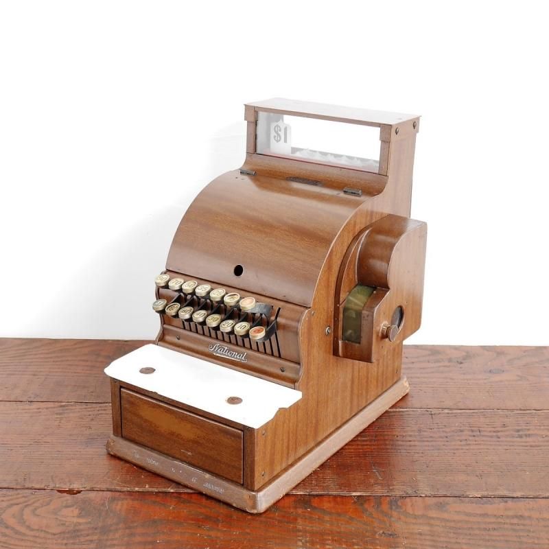 2776 アメリカ 20s-30s アンティーク レジスター The National Cash