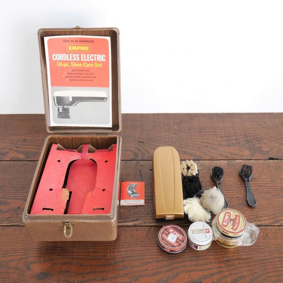 シューズケア ヴィンテージ 靴磨き -通販-ローズボールアンティークス