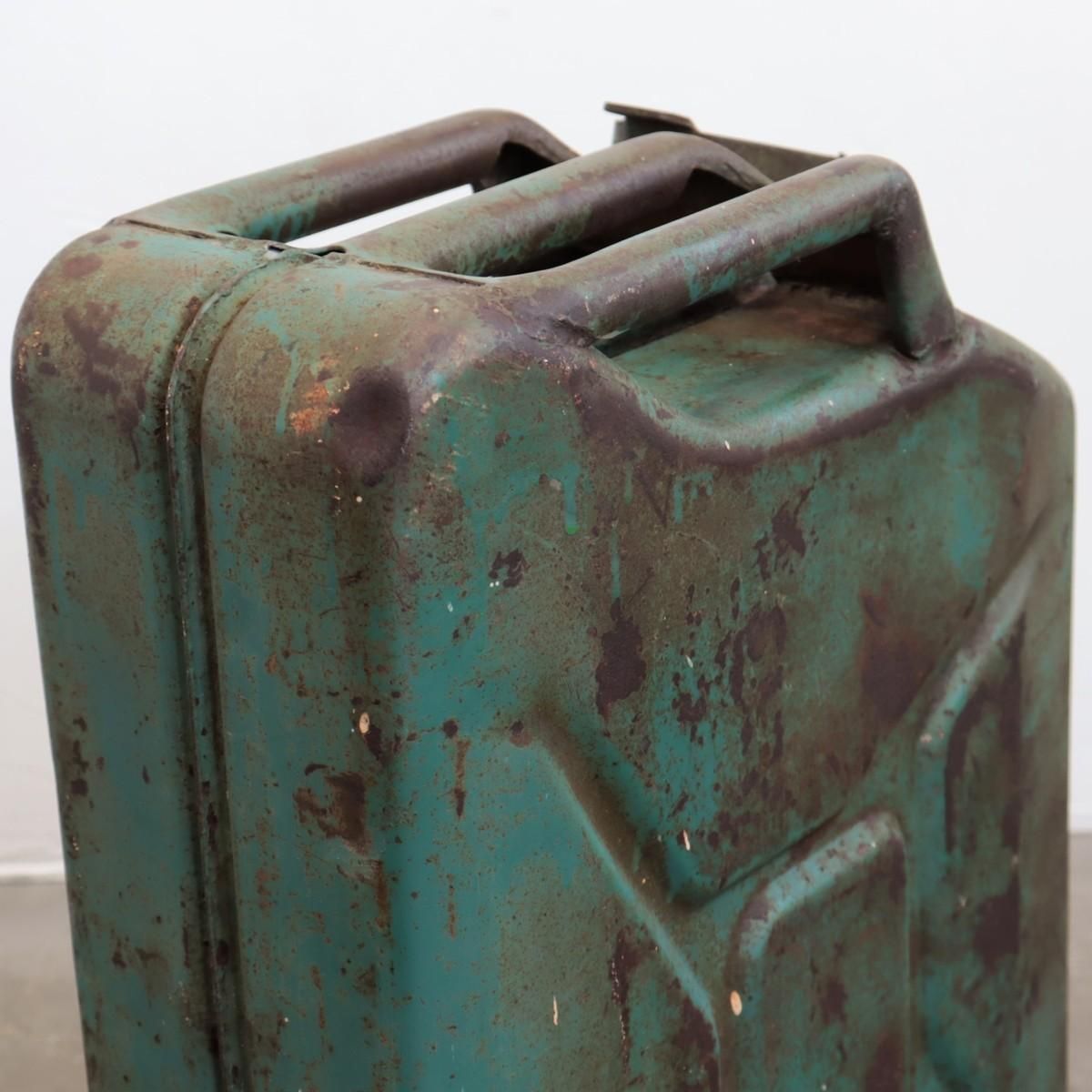 アメリカ ヴィンテージ ジェリカン オイル缶 ガレージ ODグリーン 軍