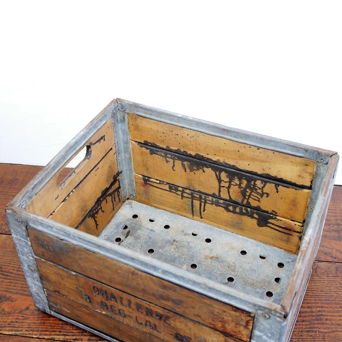 ヴィンテージ 木箱 アメリカ ウッドボックス ミルククレート 運搬箱