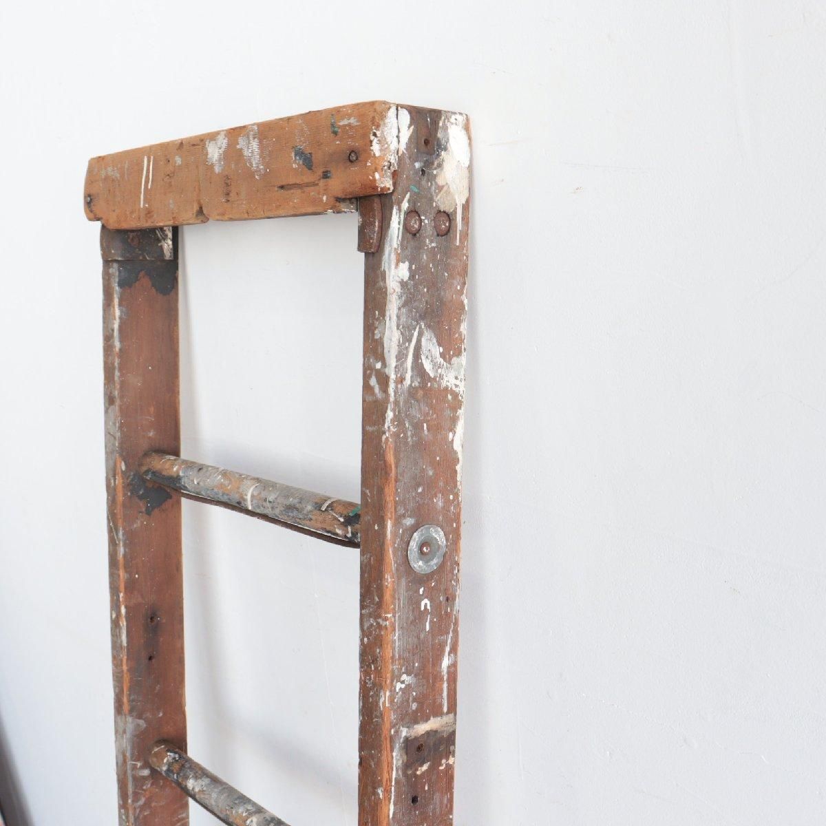 ヴィンテージ はしご ラック アメリカ 木製 梯子 ladder ラダー