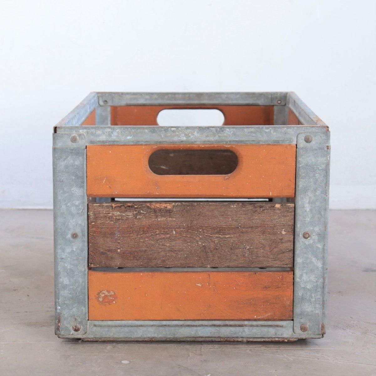 60s ヴィンテージ ミルククレート 木箱 ウッドボックス 運搬箱 収納