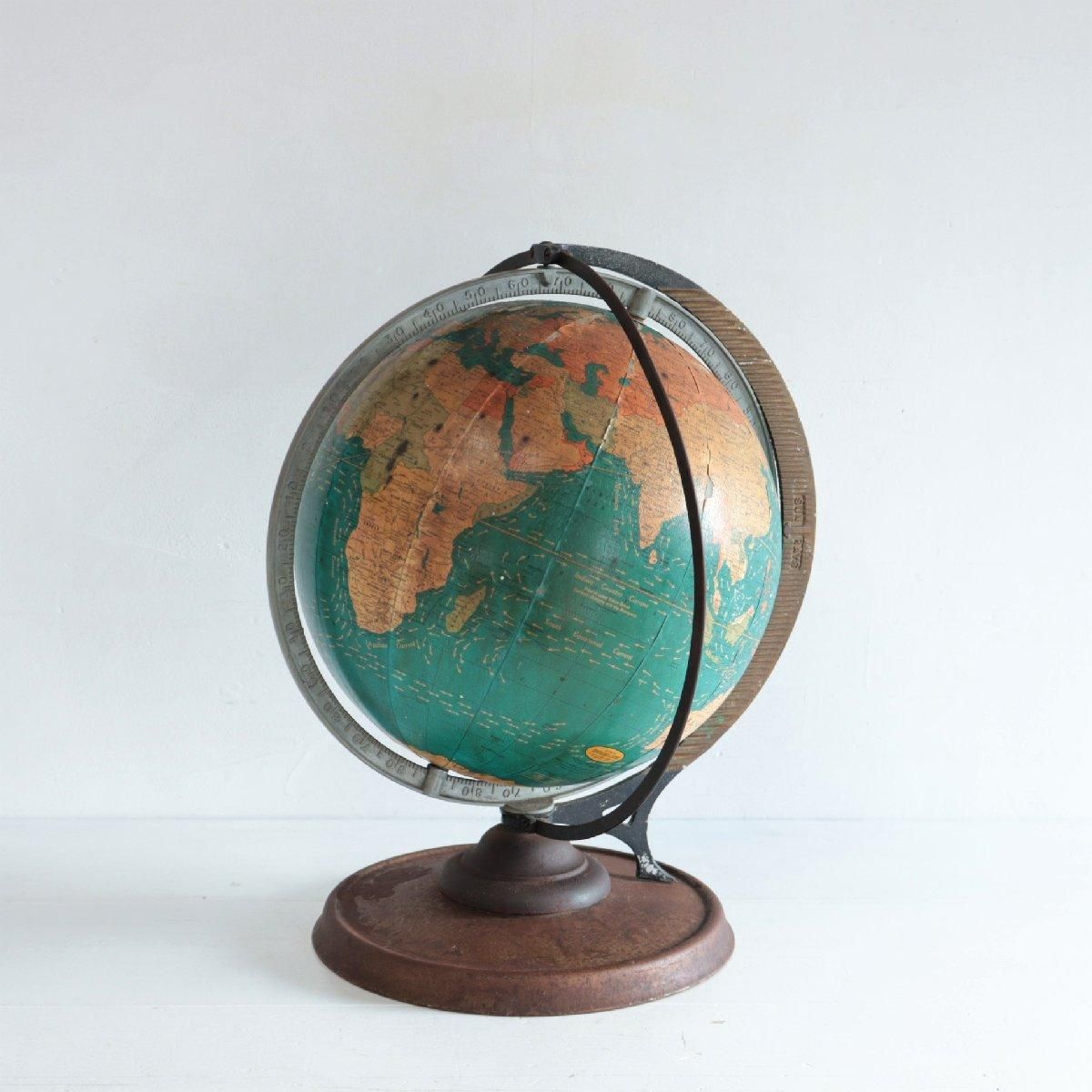 40s 地球儀 ブラックオーシャン 通販-ローズボールアンティークス