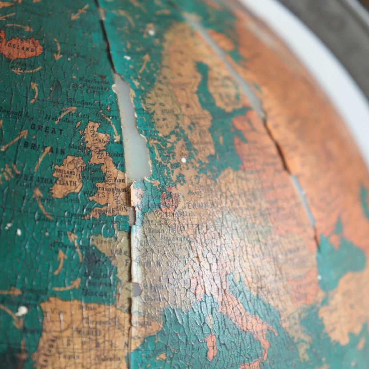 40s 地球儀 ブラックオーシャン 通販-ローズボールアンティークス