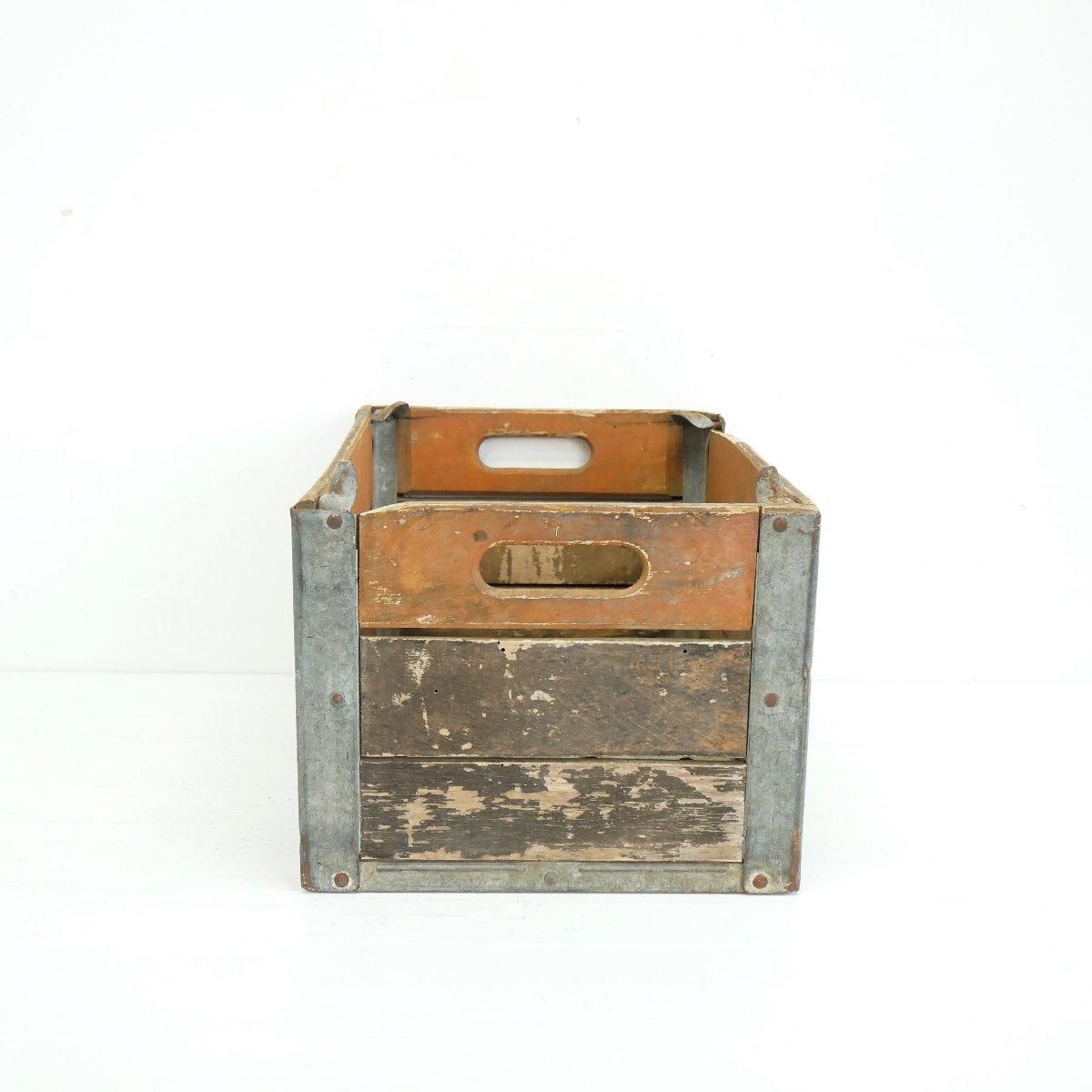 木箱 ウッドボックス 運搬箱 ヴィンテージ アメリカ ミルククレート