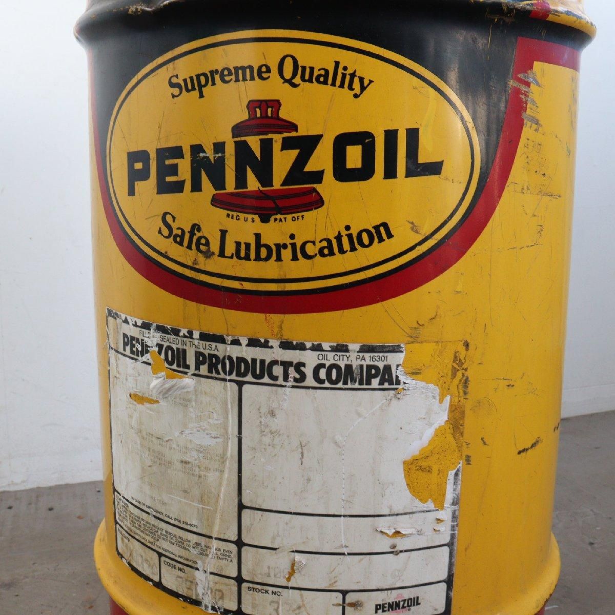 オイル缶 ドラム缶 アメリカ ヴィンテージ PENNZOIL ペンズオイル 店舗