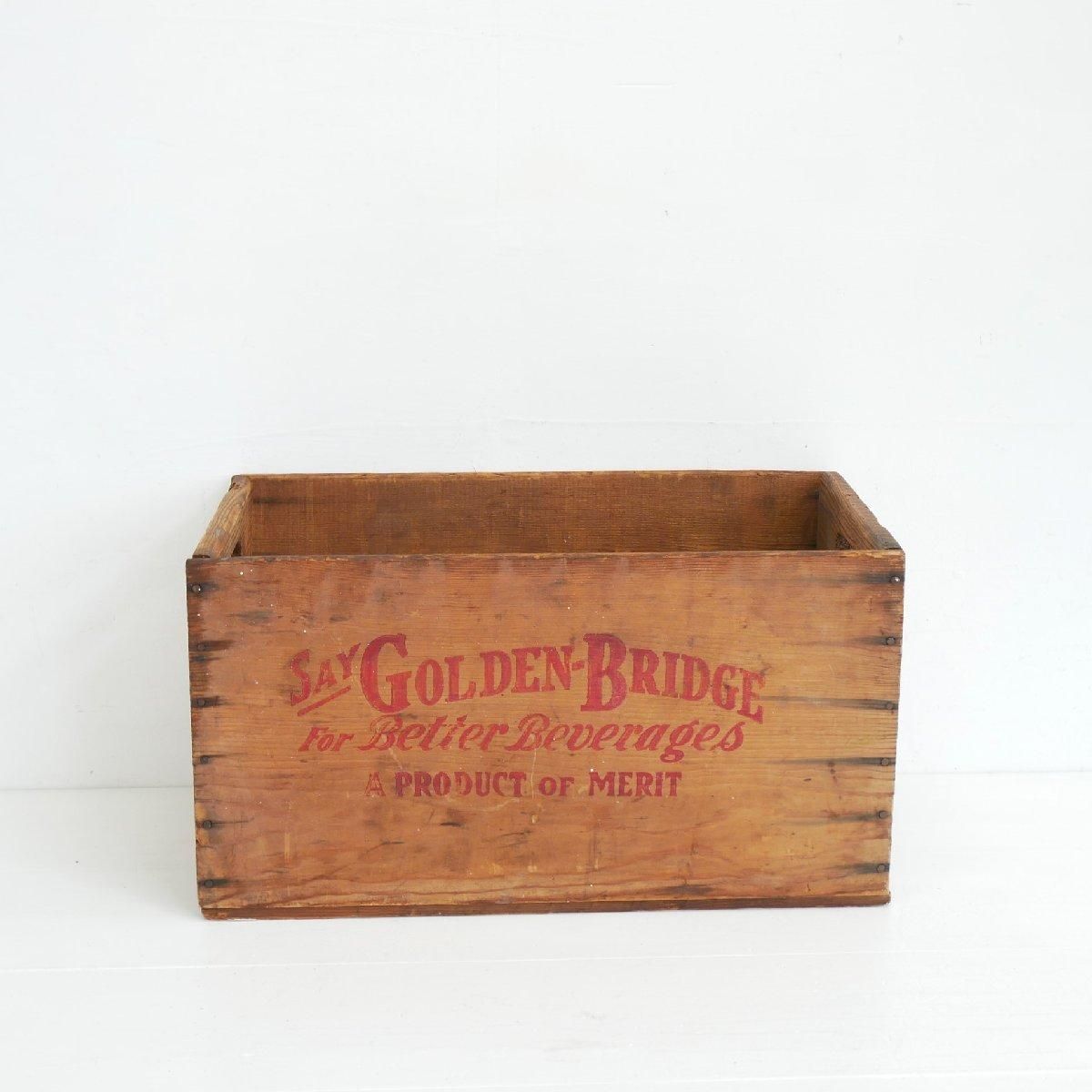 ヴィンテージ 木箱 炭酸飲料 ウッドボックス 運搬箱 店舗什器