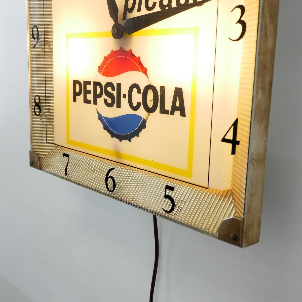 60s ペプシコーラ クロック 壁掛け時計 -通販-ローズボールアンティークス