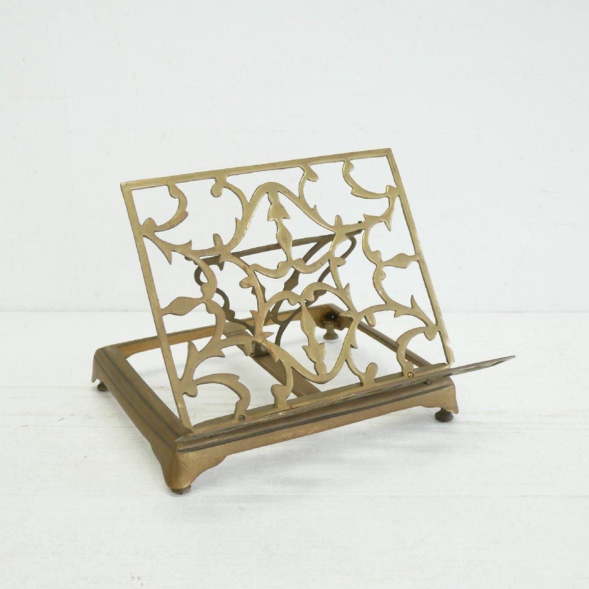 アンティーク 真鍮製 ブックスタンド 譜面立 -通販-ローズボール