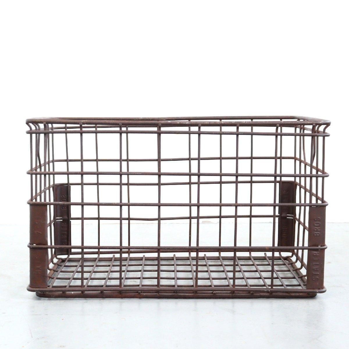 ヴィンテージ ワイヤーバスケット 鉄カゴ -通販-ローズボール
