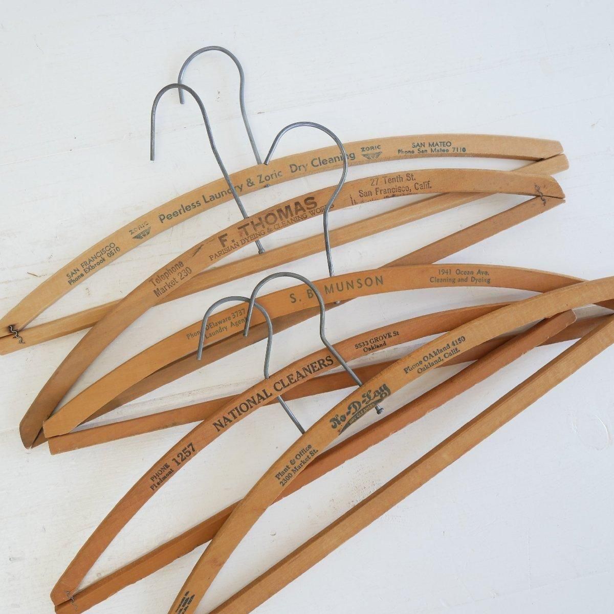 ヴィンテージ 木製ハンガー ホテル -通販-ローズボールアンティークス