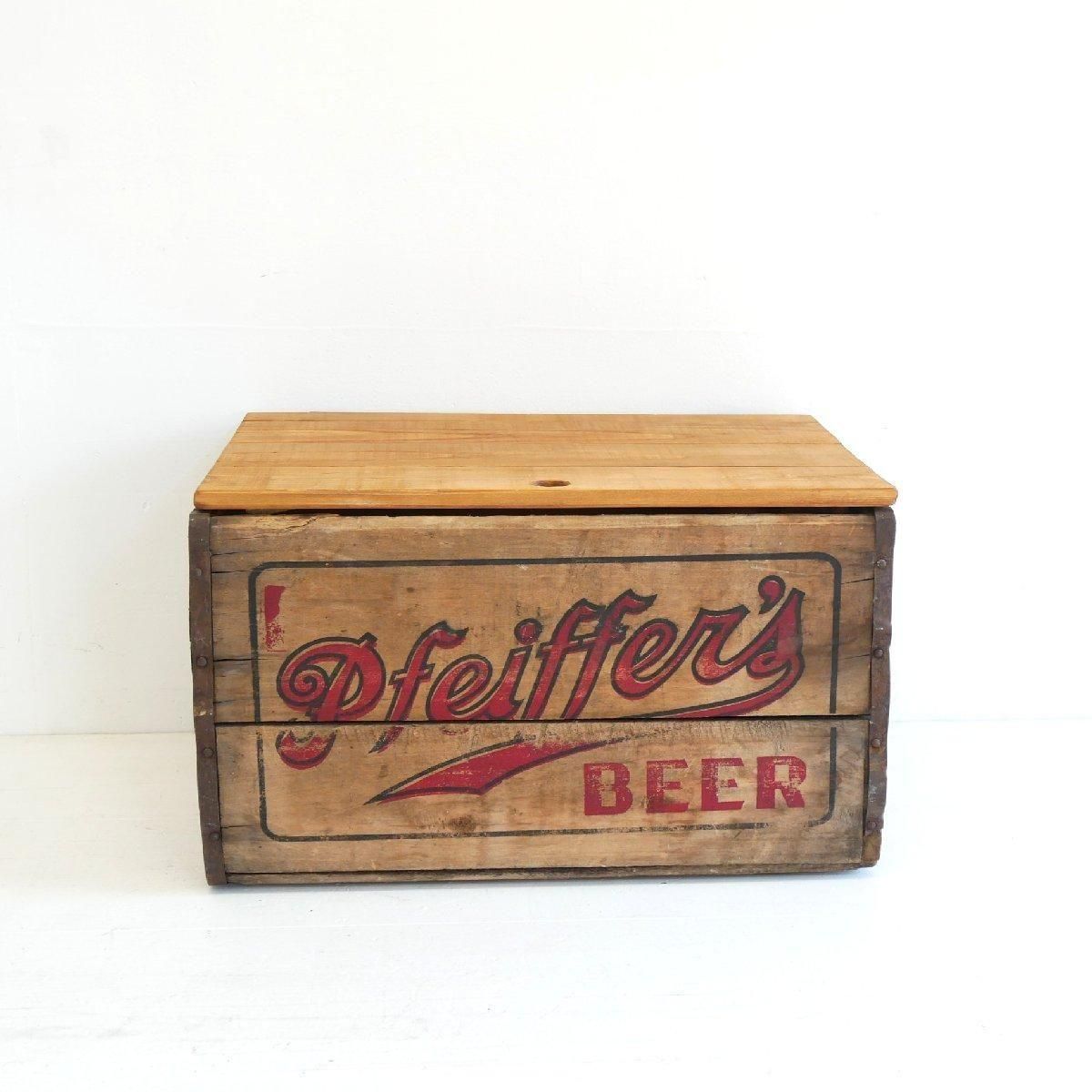 ヴィンテージ 蓋付き木箱 運搬箱 -通販-ローズボールアンティークス