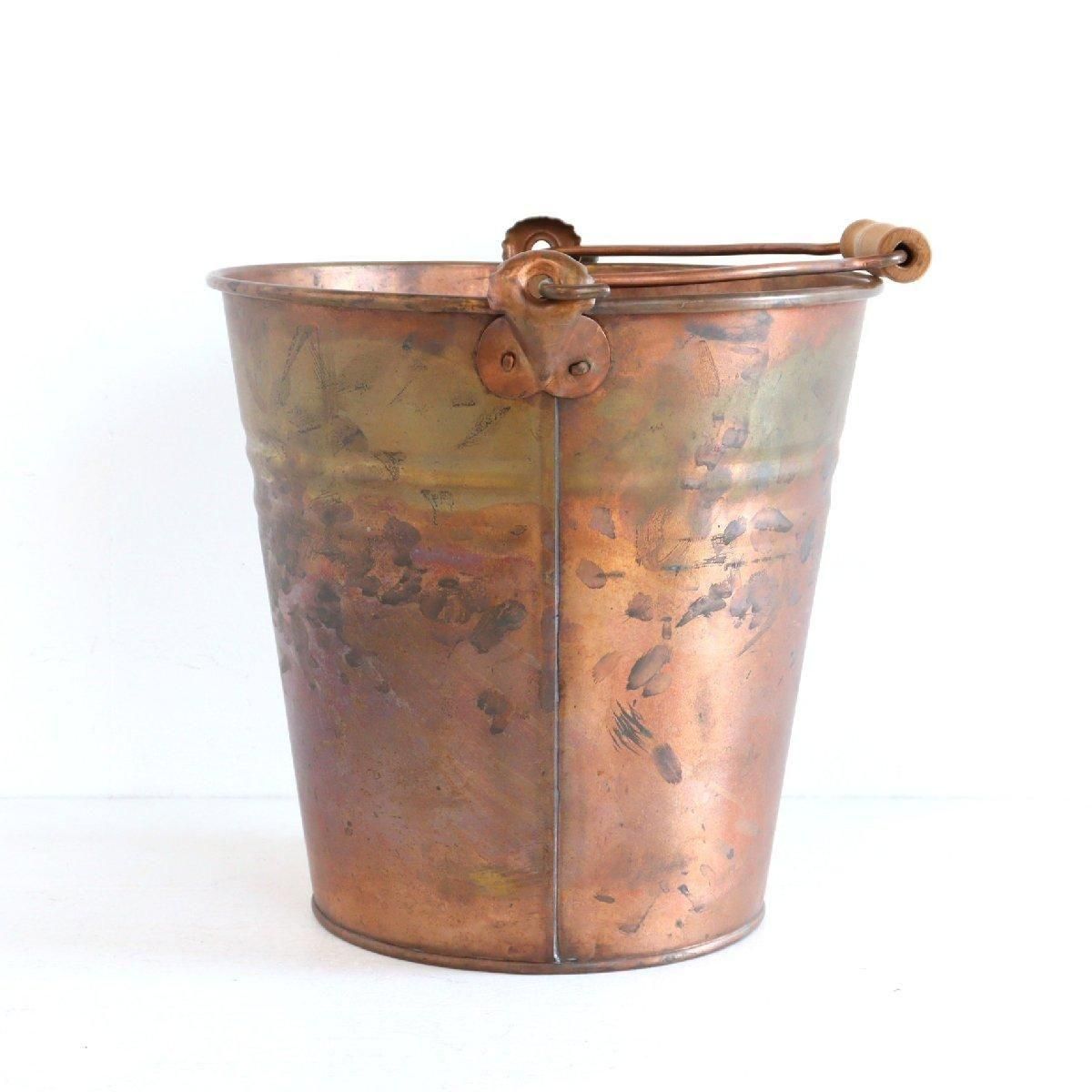 アンティーク バケツ 銅製 ガーデニング -通販-ローズボールアンティークス