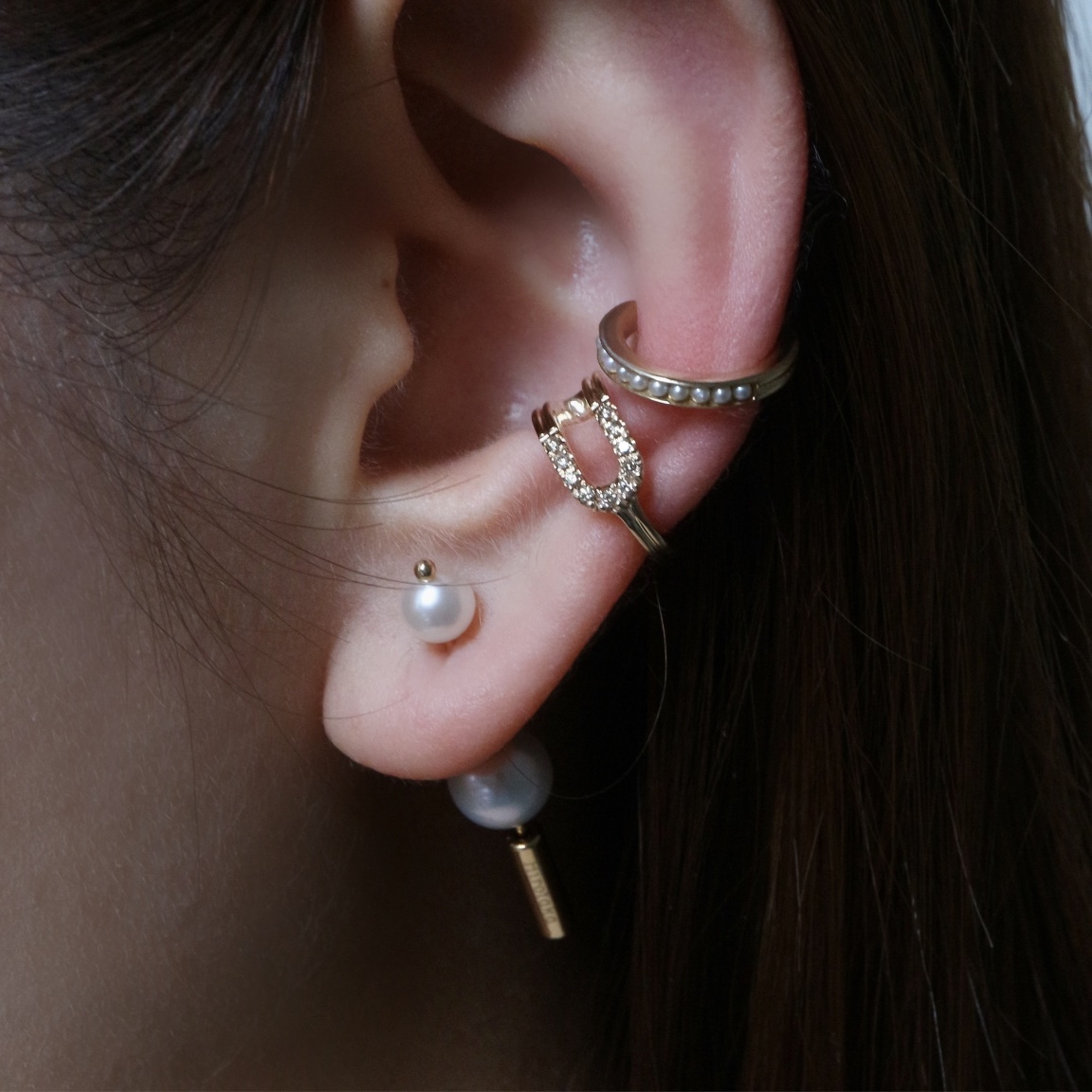 Hirotaka（ヒロタカ) Mini Spear Pearl Earring | パール ピアス