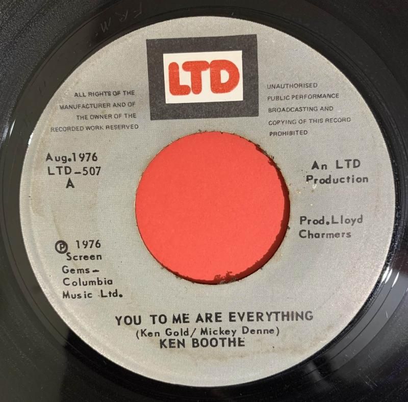 KEN BOOTHE - YOU TO ME ARE EVERYTHING - Ninja Records