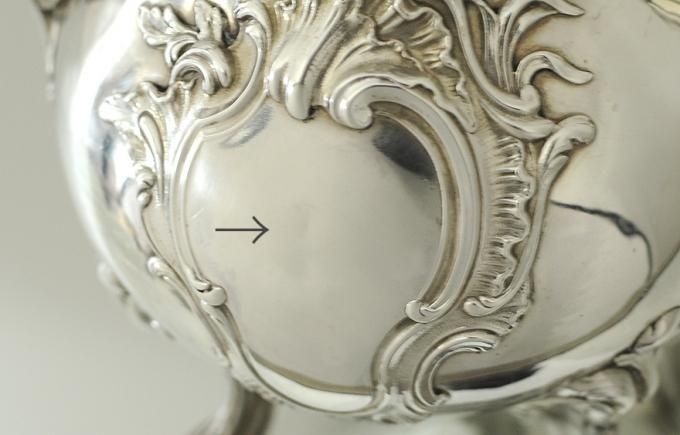 フランスアンティーク【銀950】コーヒーポット Puiforcat ピュイ