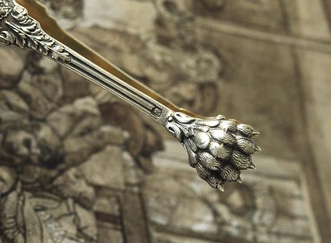 フランスアンティーク銀器【純銀950】ピュイフォルカ ティースプーン