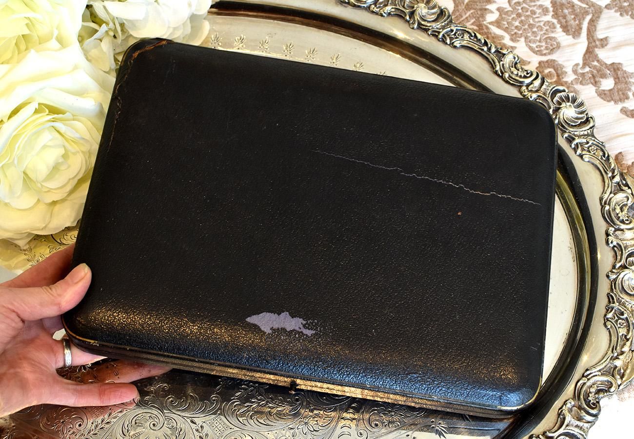 英国アンティーク銀器【純銀】1907年 透かしのティースプーンセット