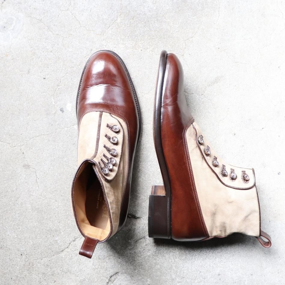 美品/希少品” Le Yucca's（レユッカス）ボタンブーツ Size:42 ダーク