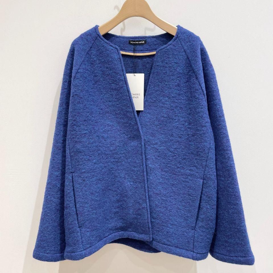 NOMBRE IMPAIR - スライバーニット ショートコート - Sheth Online